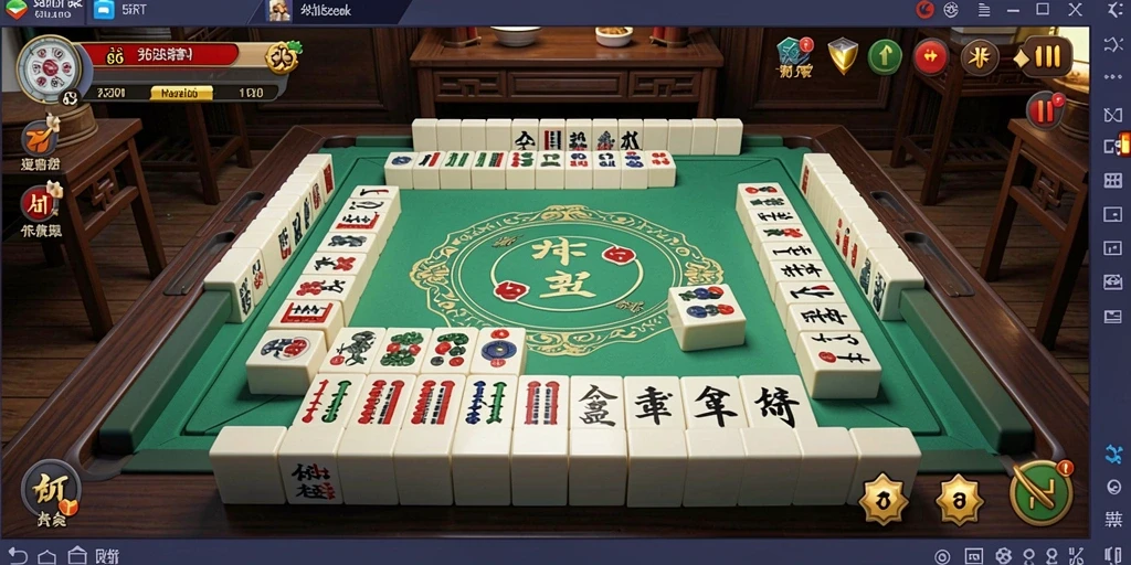 Screenshot gameplay 55RT menampilkan keseruan dan strategi permainan Mahjong.