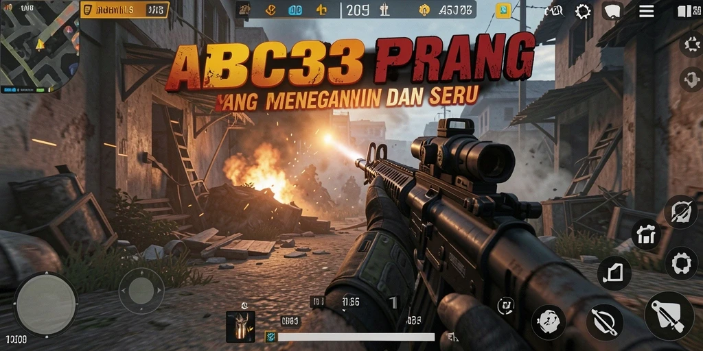 Gameplay mendebarkan dalam ABC33 dengan aksi FPS yang seru.