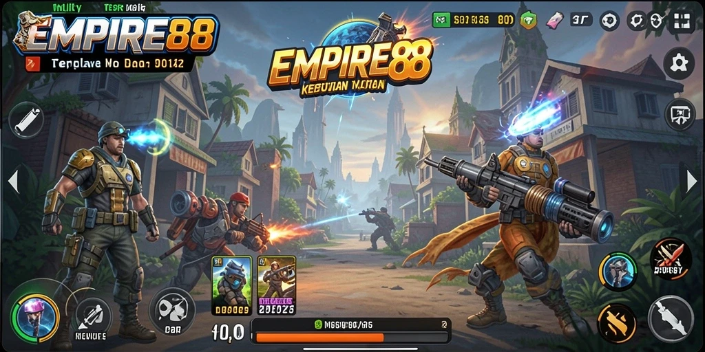 Tampilan utama EMPIRE88 dengan fitur pengelolaan tugas.