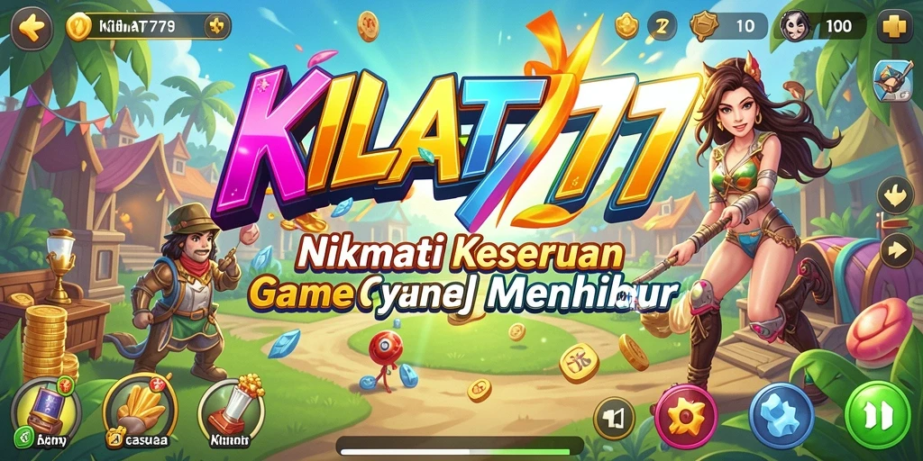 Tampilan gameplay menarik dari KILAT777 dengan grafis cerah dan efek suara yang menyenangkan.