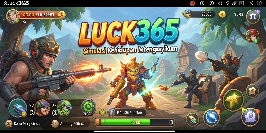 Tampilan gameplay menarik dari LUCK365 dengan berbagai misi interaktif.