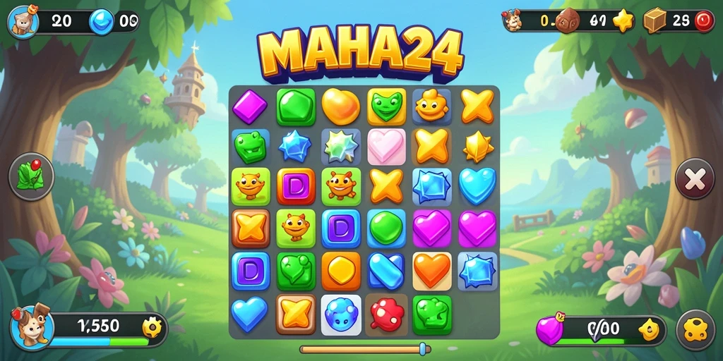 Gameplay seru MAHA24 dengan berbagai level dan tantangan.