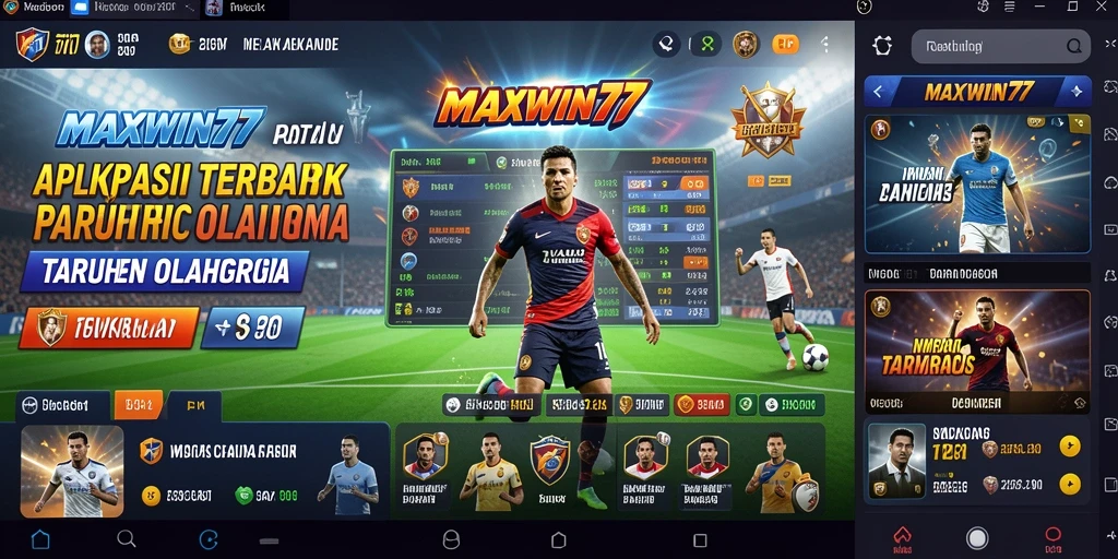 Screenshot tampilan gameplay Sportsbook MAXWIN77 yang menarik dan interaktif.