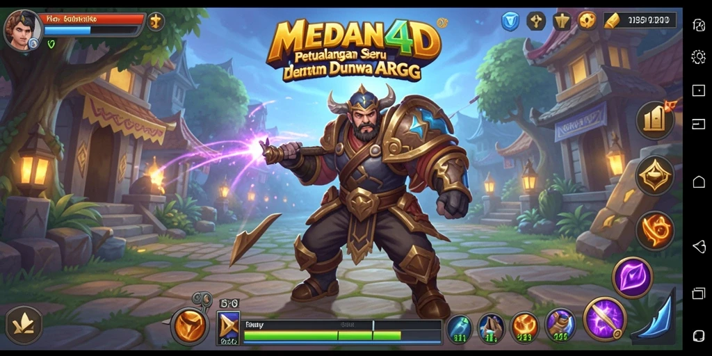 Tampilan gameplay mendebarkan dari MEDAN4D dalam aksi ARPG.