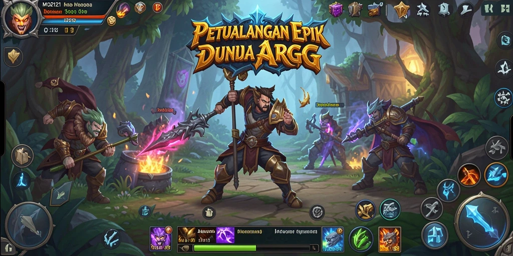 Screenshot MPO2121 menampilkan aksi pertempuran yang mendebarkan dalam dunia ARPG.