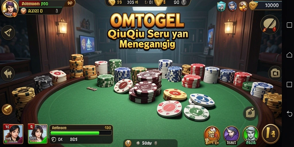 Screenshot menampilkan serunya gameplay QiuQiu di OMTOGEL.