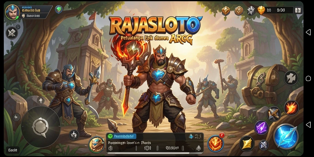 Tampilan gameplay RAJASLOTO yang menakjubkan di dunia ARPG.