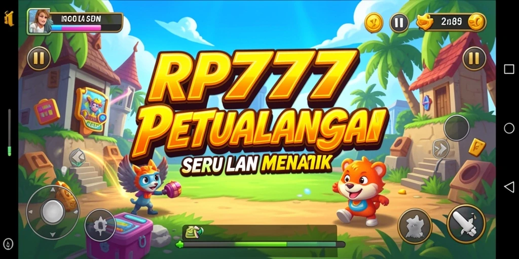 Screenshot utama RP777 dengan tampilan gameplay seru dan interaktif.