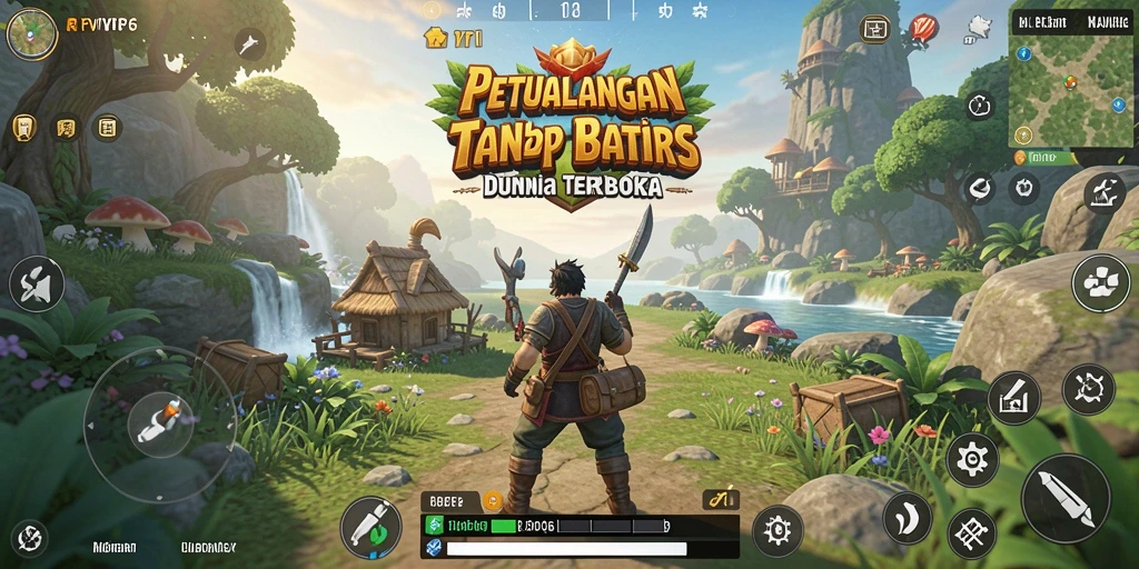 Tangkapan layar RPVIP6 menampilkan dunia terbuka yang luas dan gameplay yang mendetail.