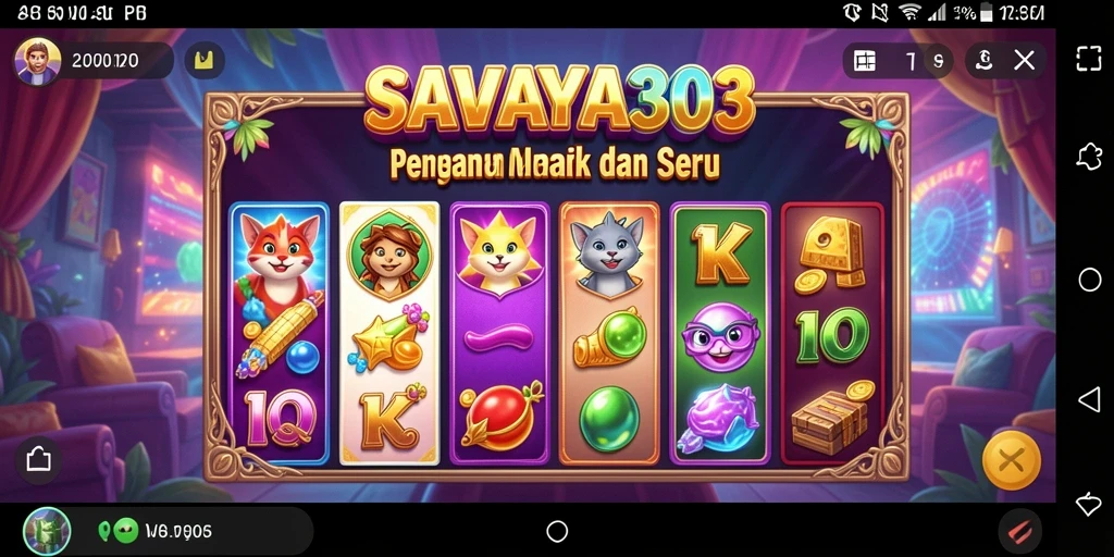 Screenshot gameplay SAVAYA303 yang menampilkan keseruan bermain slot.