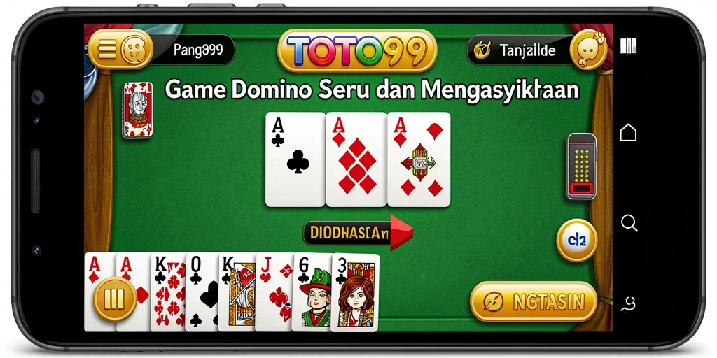 Screenshot gameplay TOTO99 yang menunjukkan aksi seru permainan Domino.